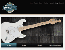 Tablet Screenshot of dynamicmusicdist.com